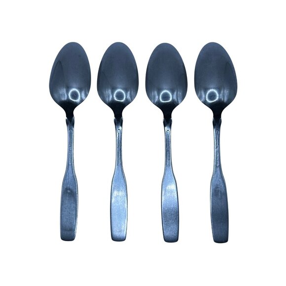 Oneida Paul Revere Stainless Steel Teaspoons Set Of 4 Satin Finish flatware - Picture 3 of 3